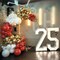 Red and Gold White Balloon Garland Arch Kit, 187Pcs Explosion Star Balloons Red White Metallic Gold Confetti Latex Balloon
